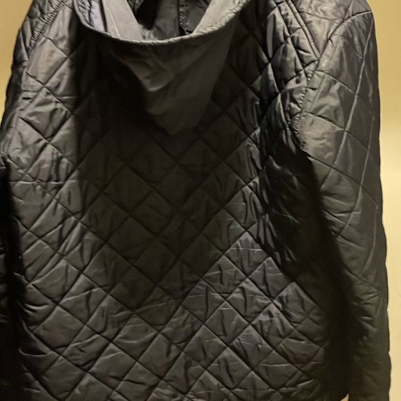 G-STAR RAW Sz xl Meffic Quilted Bomber Jacket Overshirt Black Collar Hidden Hood - Picture 2 of 8